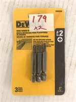 (2x bid) New dewalt #2 phillips bits