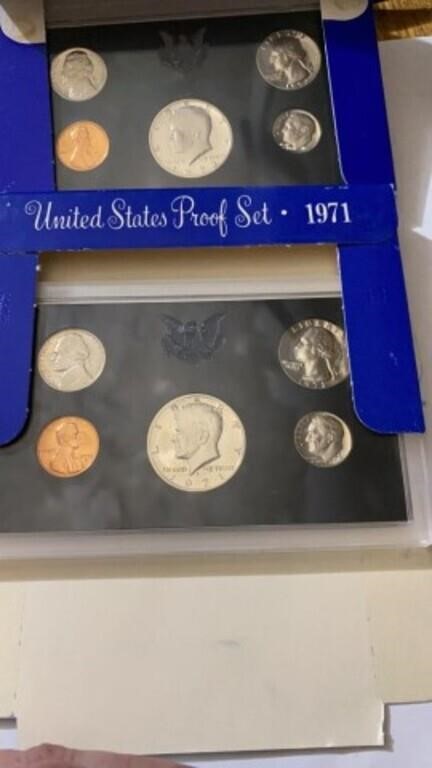 1971 & 1972 US Mint Proof Sets