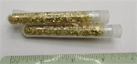 3 Large Vials Oregon Gold Foil