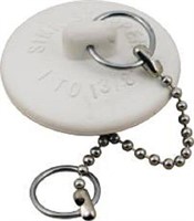RUBBER BASIN STOPPER W/11" CHAIN & RING "UNIVERS