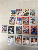 17 dodgers baseball collectors cards