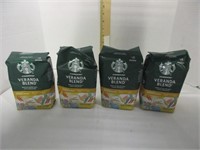 4 Bags Starbucks Coffee