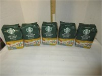5 Bags Starbucks Coffee