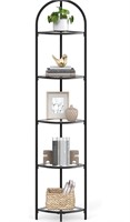 ($89) VASAGLE 5-Tier Corner Shelf Stand, Corner