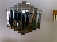 9 Panel Stepped & Layered Contemporary Mirror