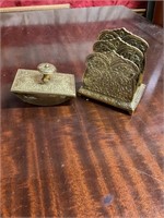 Brass desk accessories