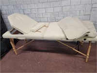 High end massage table with heated pad
