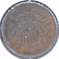 1865 2 Cent Piece.