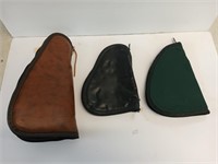 Three soft gun cases