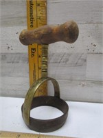 VINTAGE BRASS BISCUIT CUTTER