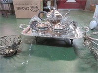 SILVER PLATED TEA SET