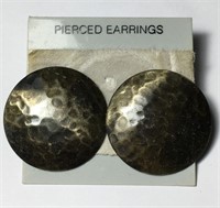 Vintage Brass Pierced Earrings Collectible