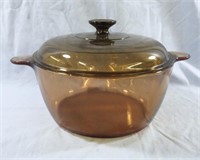 CORNING VISION AMBER DUTCH OVEN WITH LID 5QT