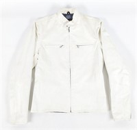 1970's Harley-Davidson White Leather Jacket