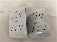 2 PIECES PHILIPS SURGE PROTECTIVE DEVICES