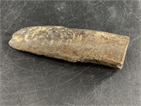 Ancient ivory artifact blackened with age 4"
