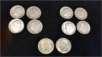 10 Silver Roosevelt Dimes