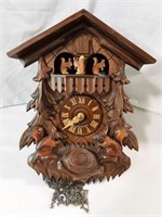 Adorable German Made Squirrel Cuckoo Clock