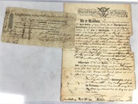 1804 Note of Exchange Philadelphia & New Orleans