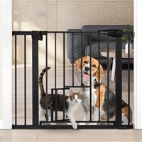 COMOMY Extra Wide Pet Gate w/ Pet Door