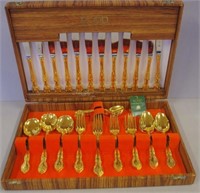 Rodd canteen of gold plated cutlery