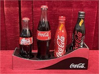 Coca-Cola Store Counter Display w/ 4 Bottles