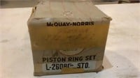 Vintage NOS McQuay-Norris Hudson Piston Ring Set
