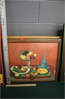 Framed Signed Fruit Still Life Painting