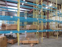 NICE pallet racking, 6 post, 42 rails