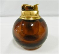 Evans Vintage Lighter; Amber colored glass