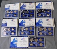 (7) US Proof State Quarter Sets: 2000, 2001,