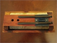 Knife sharpener in cedar box