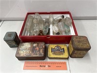 Assorted Bottles & Tins Inc. Temple Bar & Tea