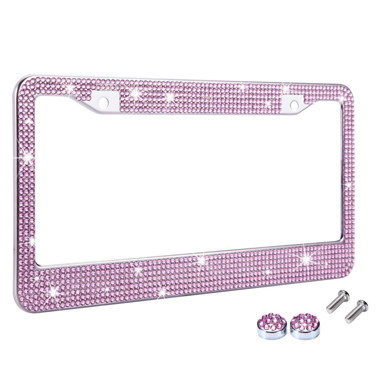 **READ DESC** Pink Rhinestone Bling License Plate