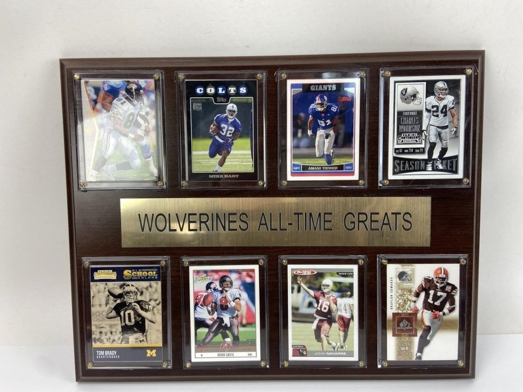 U of M Wolverine All-Time Greats Football Plaque