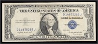 1935G $1 Blue Seal Silver Certificate Grades vf++