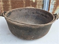 Vintage Cast Iron Bowl with Handle