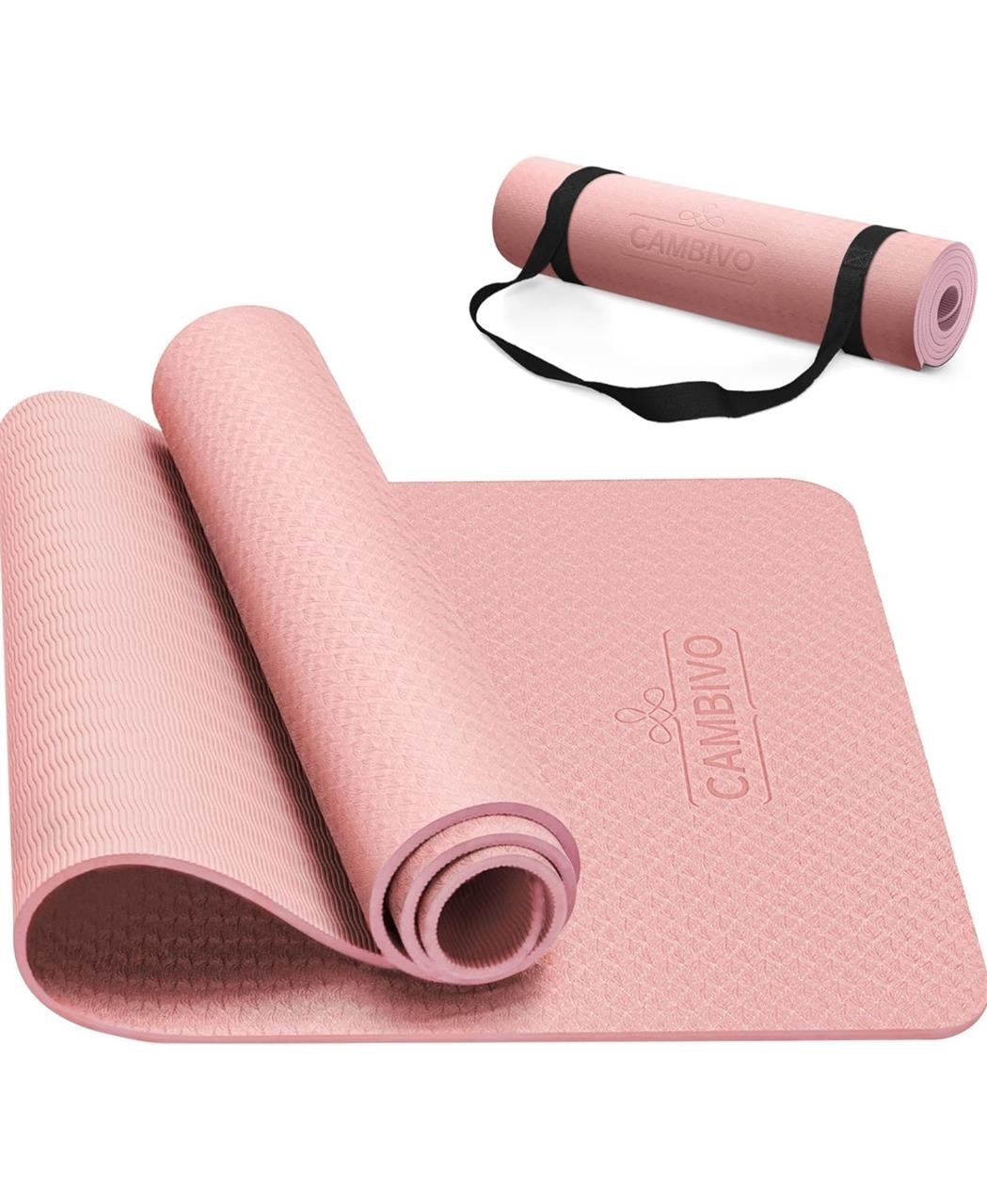 ($44) CAMBIVO Extra Thick Yoga Mat for Women
