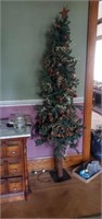 Primitive Christmas tree approximately 6'