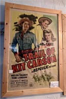 Trail of Kit Carlson Framed Authentic Movie