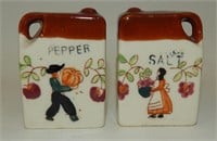 Fall Harvest Couple on Refrigerator Jars