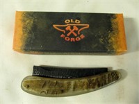 Old Forge Straight Razor Style Folding Knife