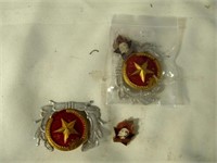 4pc USSR Soviet Military Uniform Insignia