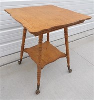 Antique Oak Ball & Claw Foot Table