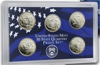 2002 United States Mint Proof Quarters 5 pc set no