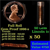 Gem Proof Lincoln 1c roll, 2003-s 50 pcs