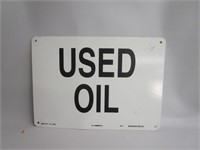 Metal Repop Used Oil Sign 10"x14"