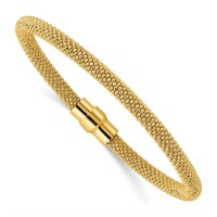 Sterling Silver 18 Kt Magnetic Bracelet