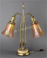 Double Mantle Boudoir Lamp