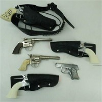 Collection of Toy Cap Guns & Holsters